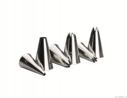 Edelstahl-Dekorspitzen 6 Stk.
