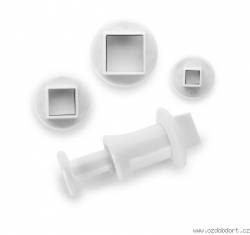 Dekorationsset quadratisch - 3tlg.