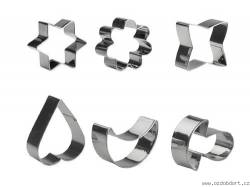 Edelstahl Ausstechformen Set - 6 Stück