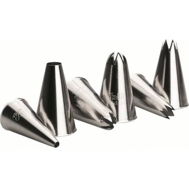 Edelstahl-Dekorspitzen 6 Stk.