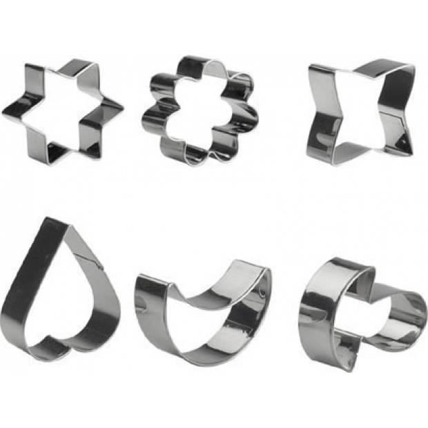 Edelstahl Ausstechformen Set - 6 Stück