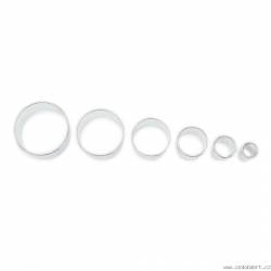 Glatte runde Ausstechformen 6 Stk.