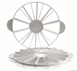 Schablone zum Tortenschneiden 26cm 10/12