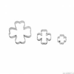 Set aus vierblättrigen Kleeblättern