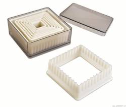 Nylon Quadratisch gewelltes Set - 9tlg.