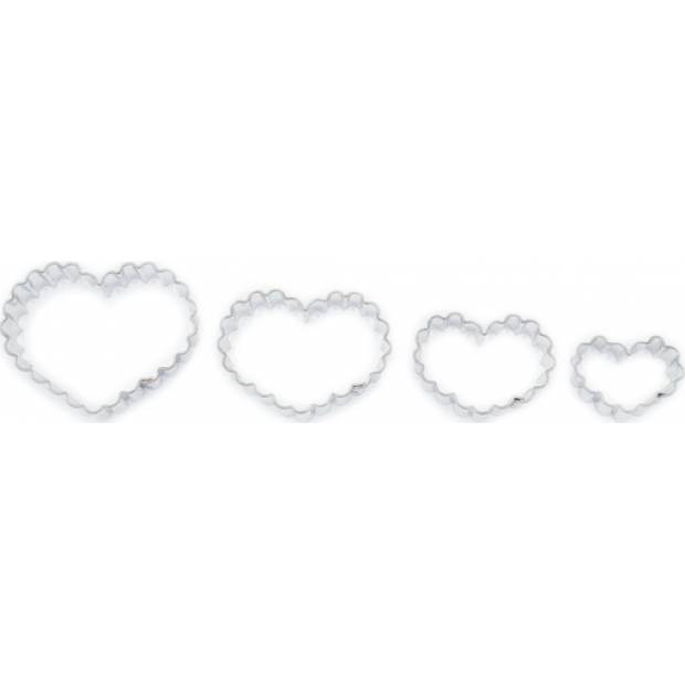Herz Ausstechformen gezackt 4St.