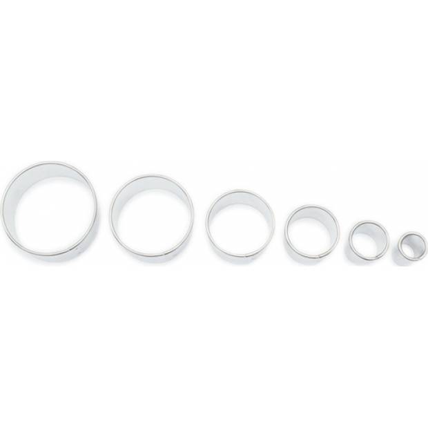 Glatte runde Ausstechformen 6 Stk.