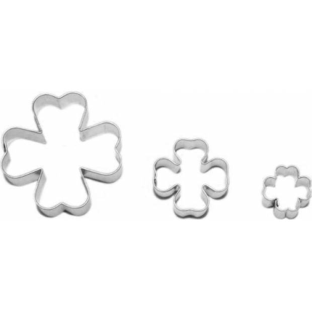 Set aus vierblättrigen Kleeblättern