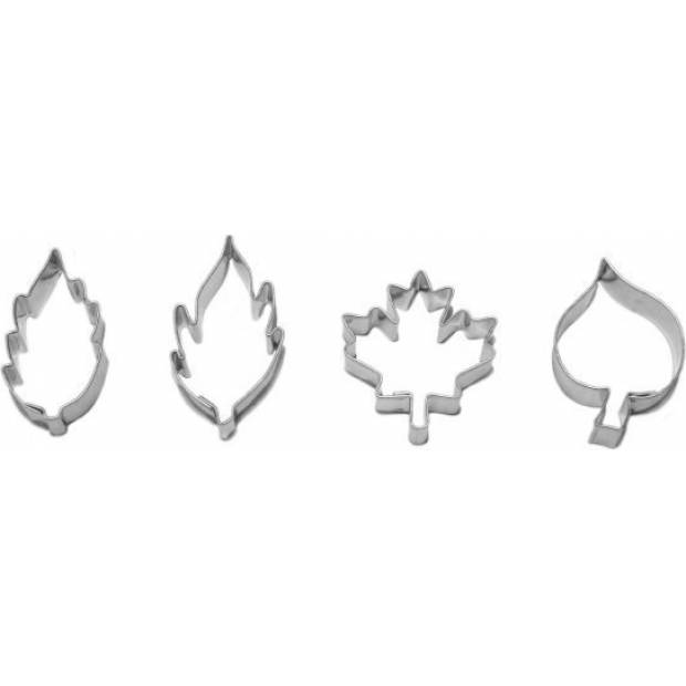 Set mit Blattausschnitten