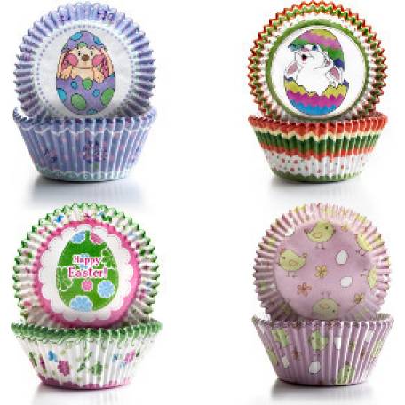 Papier-Cupcakes - Ostern 100 Stück