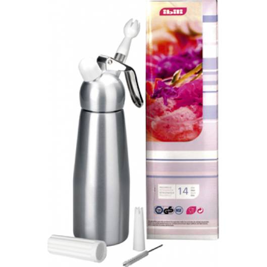 Aluminium Schlagsahne Flasche 1000ml für Einwegbomben - Ibili