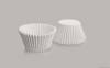Konditorei Cupcake rund weißes Set 7x3,5cm - 50Stück