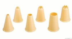 Plastik-Backspitzen-Set - 6 Stück