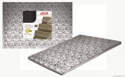 Tortenuntersetzer quadratisch silber 30x30cm