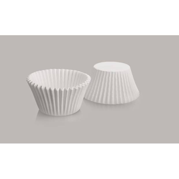 Konditorei Cupcake rund weißes Set 7x3,5cm - 50Stück