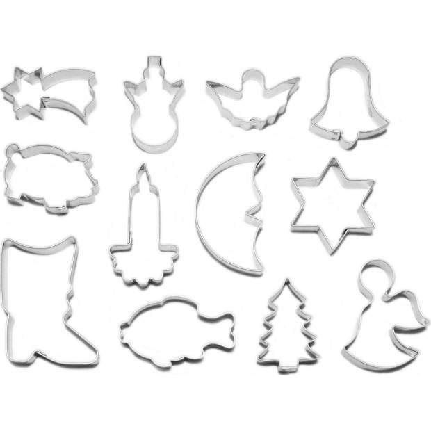 Weihnachtsplätzchen Ausstechformen Set 12tlg.