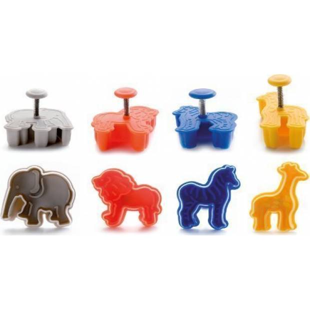 Plastikausstecher Afrikanische Tiere Set - 4St.