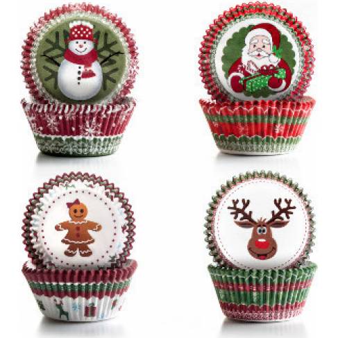 Konditorei-Cupcakes - Weihnachtsset 100 Stück