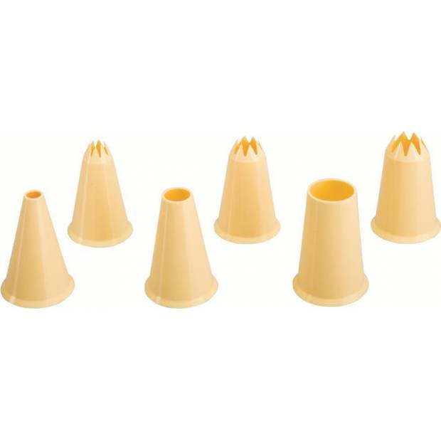 Plastik-Backspitzen-Set - 6 Stück