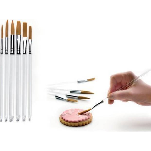 Pinselset zum Dekorieren 6 Stück