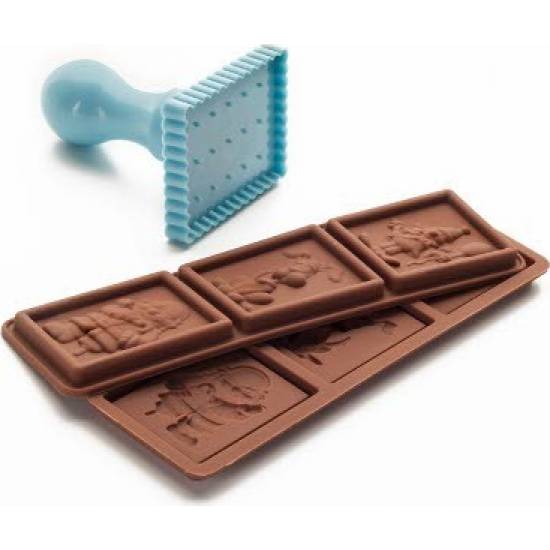 Set - Schokoladenformen + Stempel