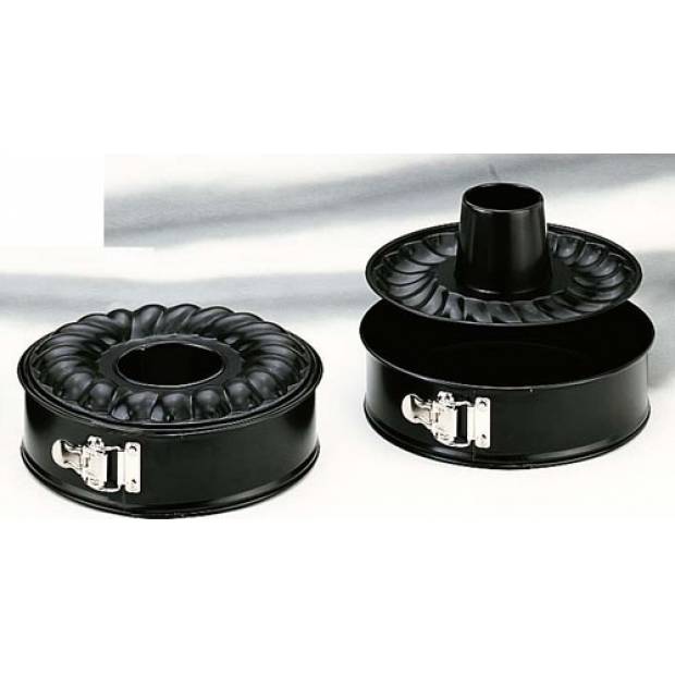 Schwarze Backform mit Griff 26x7 cm