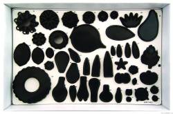 Set zum Schneiden und Modellieren von Blumen - 75 Stück