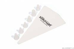 Spritzbeutel 34cm mit einem Satz Endkappen.