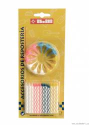 Satz Geburtstagskerzen 24/12Stück 6cm