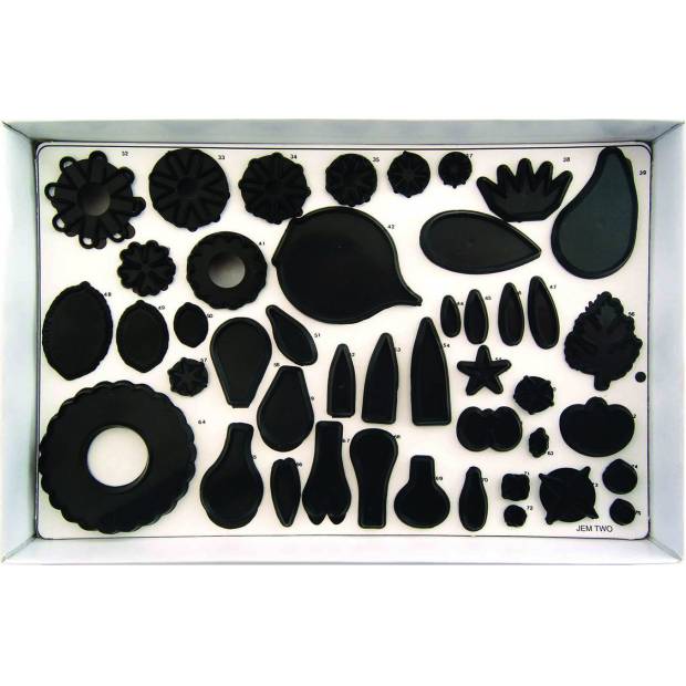 Set zum Schneiden und Modellieren von Blumen - 75 Stück