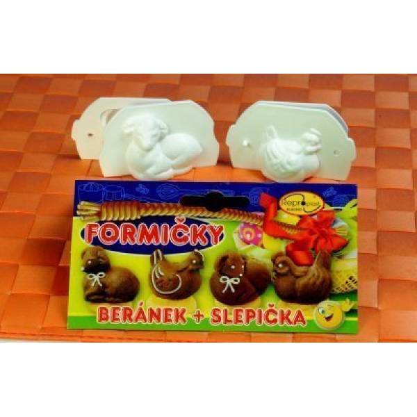 Bonbonformen 3D 2pcs Lamm und Henne