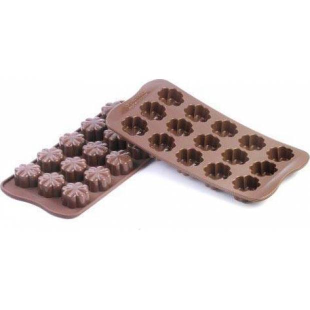 Silikonform für Schokolade - vierblättriges Kleeblatt
