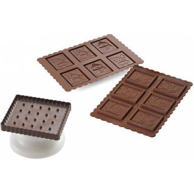 Silikonplätzchen-Set - Schneemann