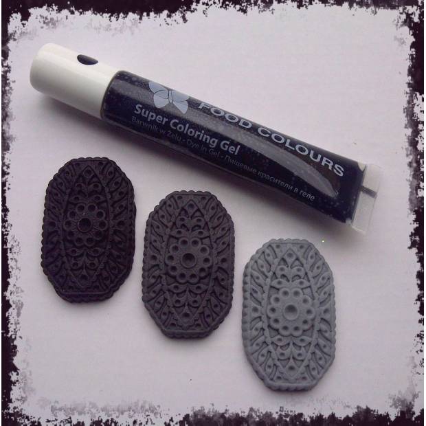 Gel-Farbe Tube (Schwarz) schwarz 20 g