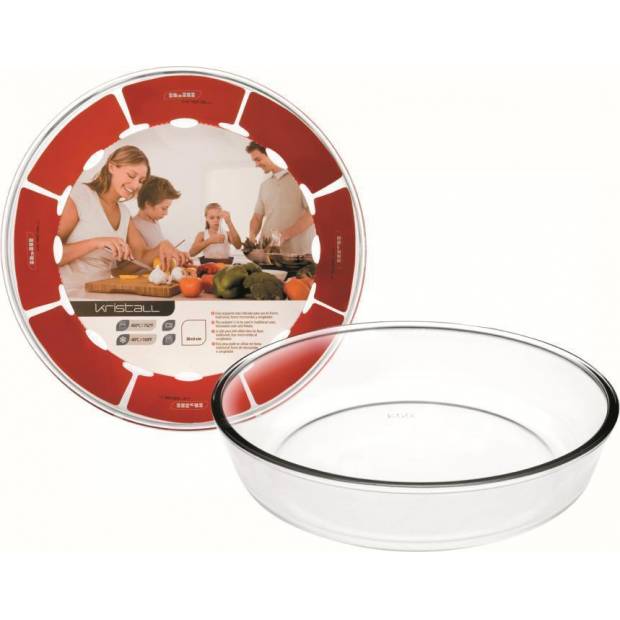 Runde Glasauflaufform 26x6cm