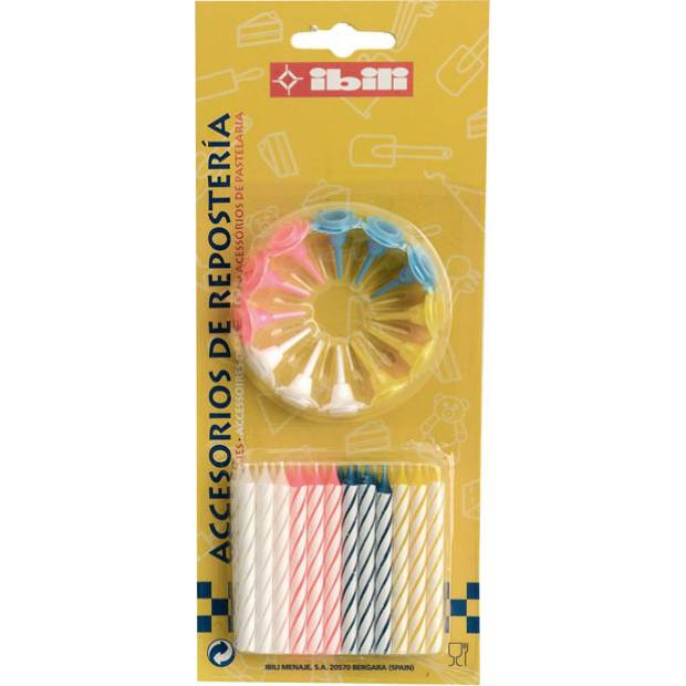 Satz Geburtstagskerzen 24/12Stück 6cm