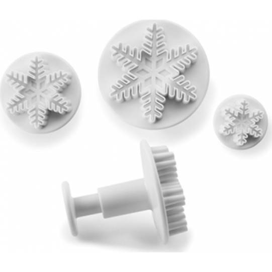 Punsch für Fondant - 3 Stück Flocken