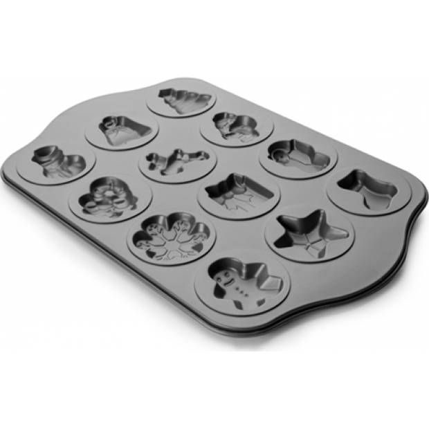 Bonbon-Backblech 12 Weihnachtsmotive