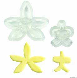 Satz mit 2 Orchideenstempeln