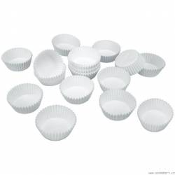 Papier-Cupcakes für Süßigkeiten - weiß mini Städter 200 Stück