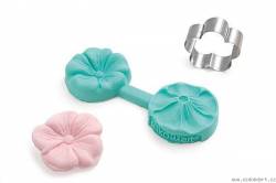 Silikonform für Marzipan - Blume
