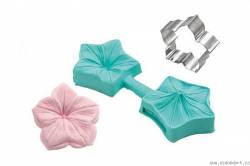 Silikonform für Marzipan - Petunien