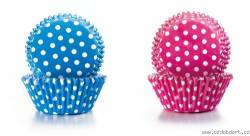 Papier-Cupcakes Tupfen 7,5 x 4cm
