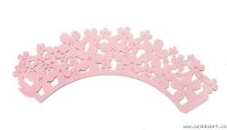 Dekorativer Kragen für Tassen - rosa