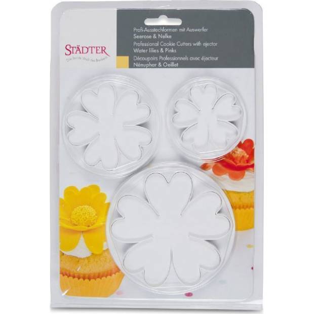 Ausstechformen Seerose / Nelke