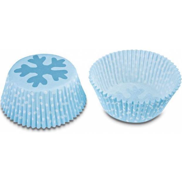 Pappbecher blau - Schneeflocke