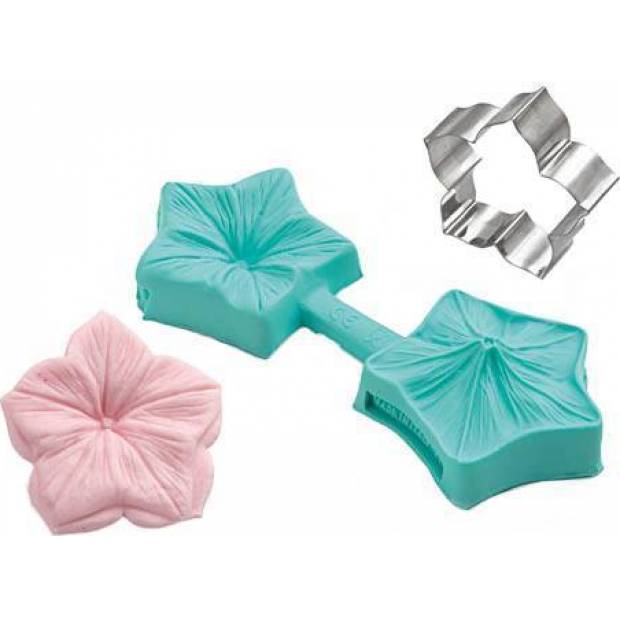Silikonform für Marzipan - Petunien