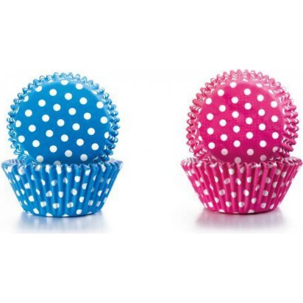 Papier-Cupcakes Tupfen 7,5 x 4cm