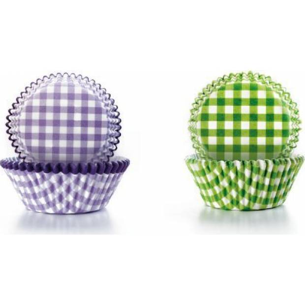 Papier-Cupcakes mit Blumenmuster 7,5 x 4cm
