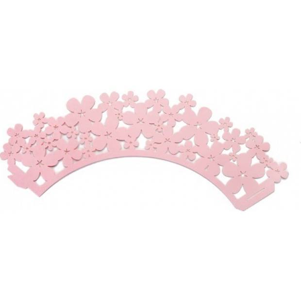 Dekorativer Kragen für Tassen - rosa